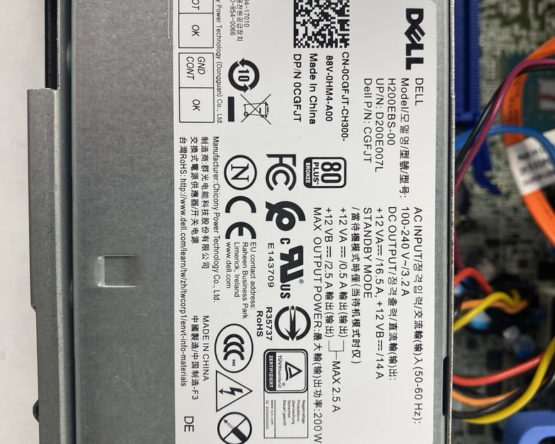 Dell OptiPlex 5060 SFF Intel Core i5-8600 3.1GHz 8GB RAM No HDD No OS