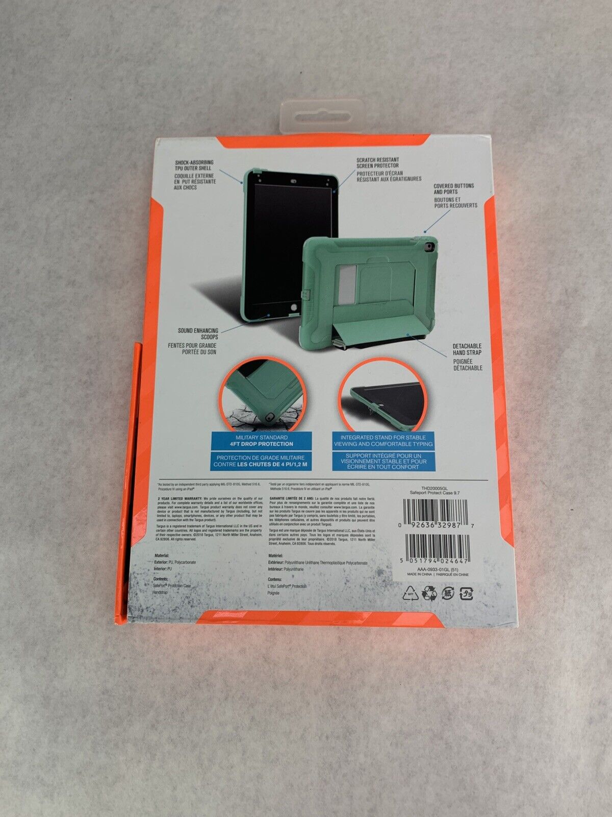 Targus SafePort Rugged Protection iPad Case 9.7" 2017/2018