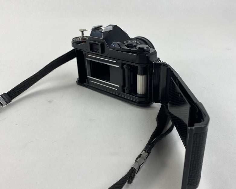 Pentax MV 35MM Film Camera w/ SMC Pentax-M 1:2 50 mm Lens - Untested for Parts