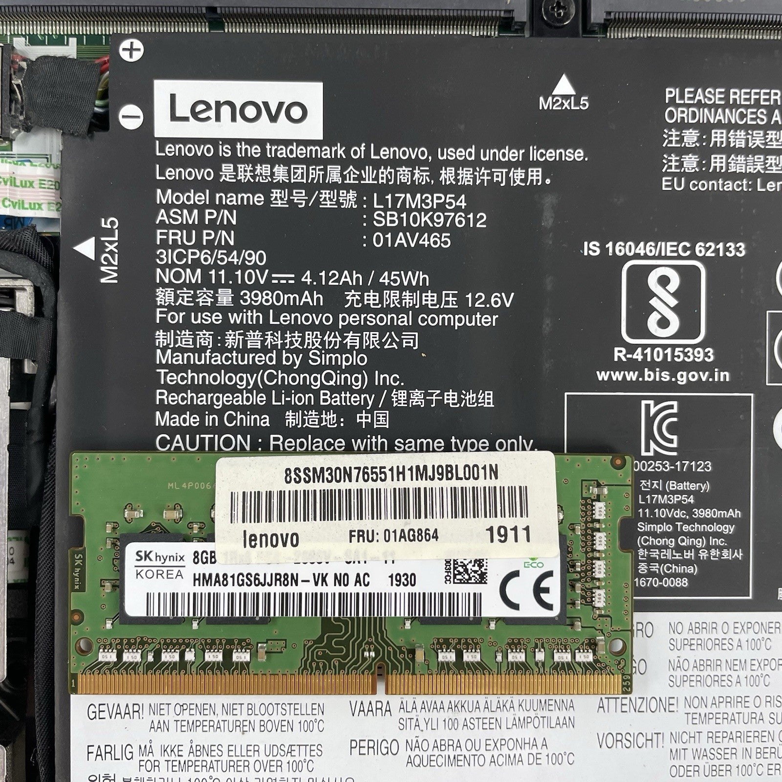 Lenovo ThinkPad L490 14" i5-8250U 1.60 GHz 8 GB RAM No SSD/OS -  Bad Corner20