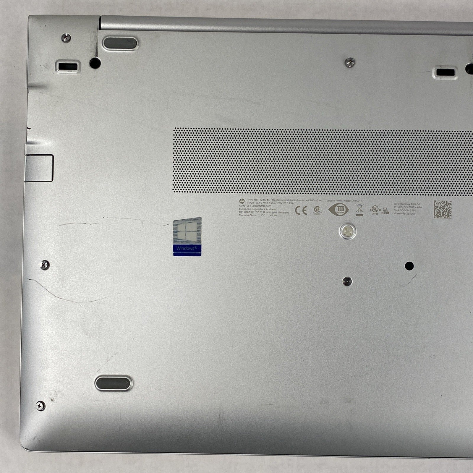 HP EliteBook 850 G6 Touch Core i5-8365U 1.60 GHz 8 GB RAM 15.6" No HDD No OS