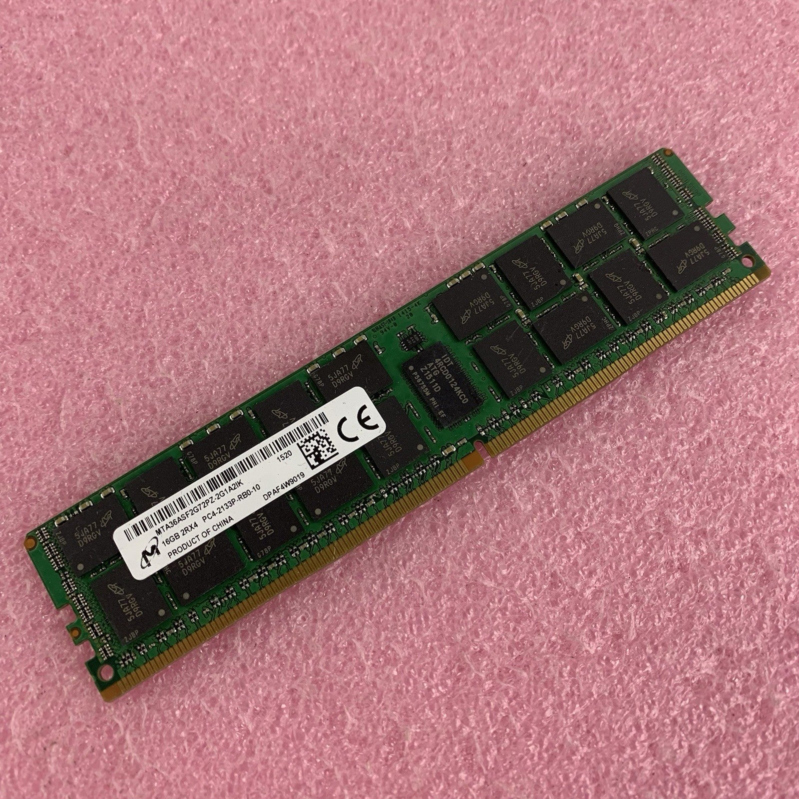 Micron MTA36ASF2G72PZ-2G1A2IJ 16 GB 2Rx4 PC4-2133P-RB0-10 ECC Server Memory Ram0