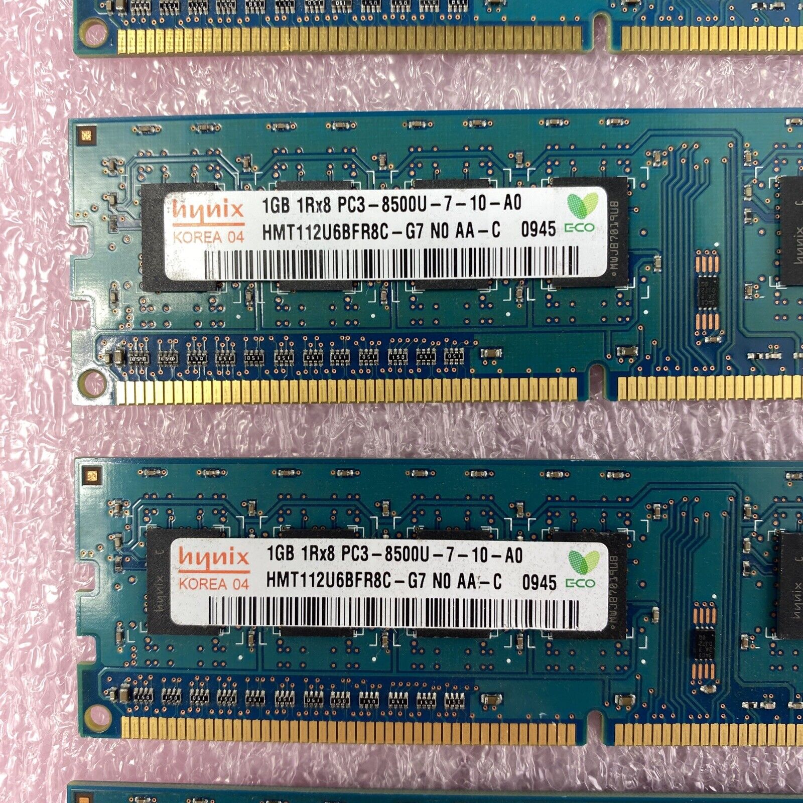 Lot( 6 ) 1GB Hynix HMT112U6BFR8C-G7 1Rx8 PC3-8500U DDR3 non-ECC Desktop RAM