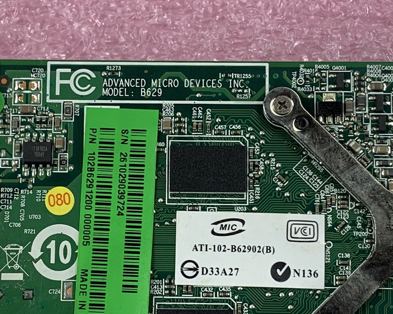 ATI Radeon 109-B27631-00 256MB ATI-102-B27602B Video Card - Green