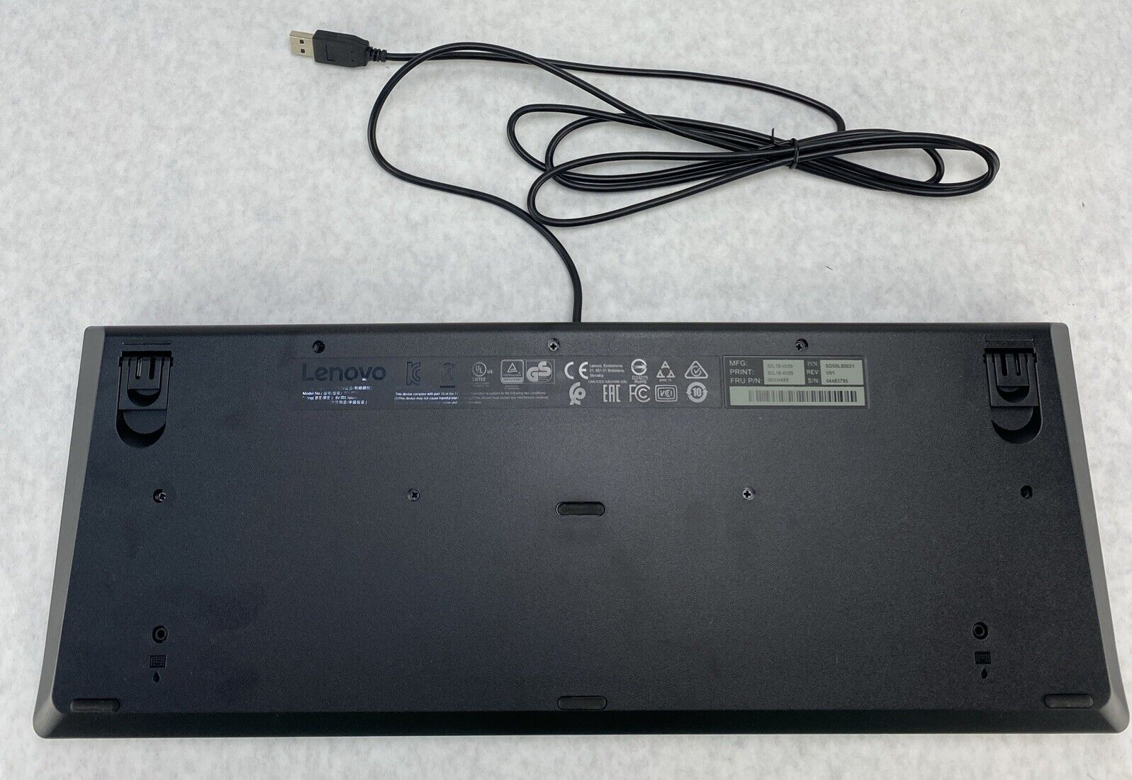 Lot( 5 ) Lenovo SK-8827 Traditional USB Wired Black Keyboards 00XH688 SIL18-W29
