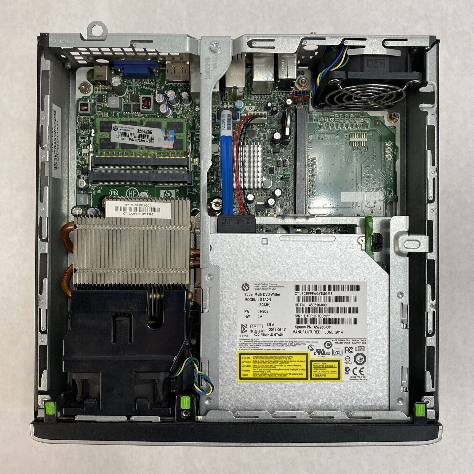 HP Compaq 8200 Elite USFF Intel Core i5-2400S 2.50GHz 8GB RAM No HDD No OS