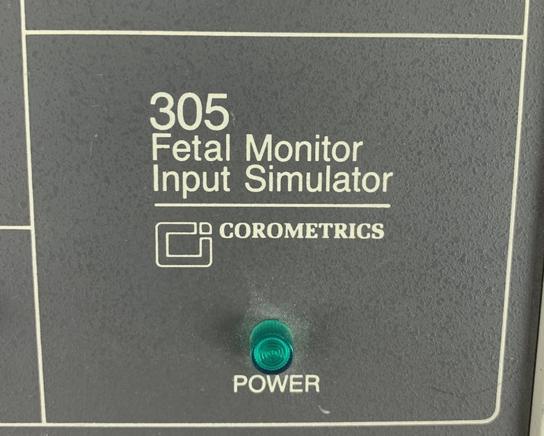 Corometrics 305 Fetal Monitor Input Simulator - Power Tested