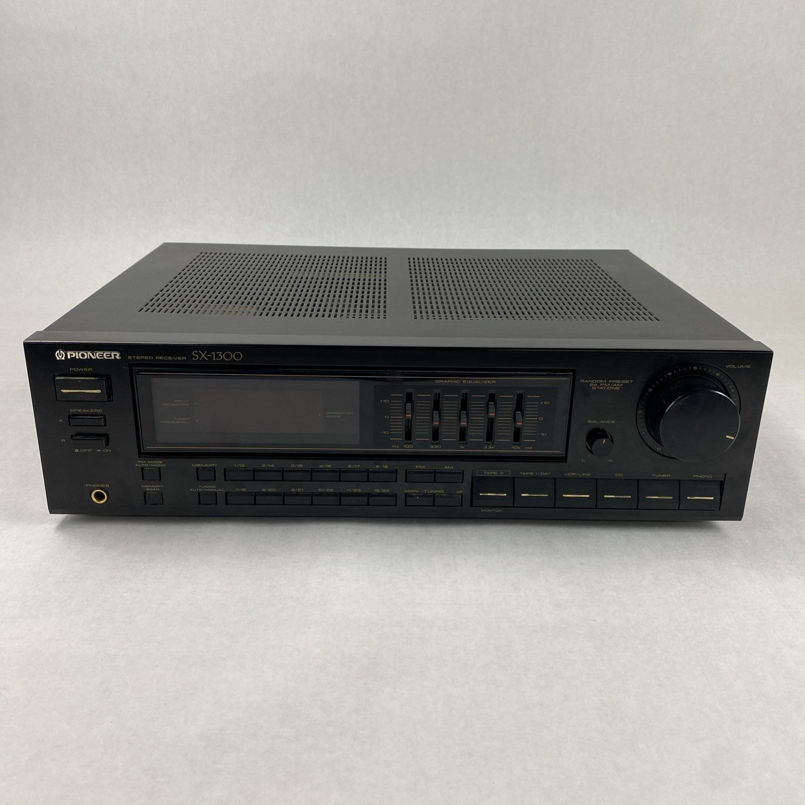 Pioneer SX-1300 Stereo Receiver Tested - No Remote