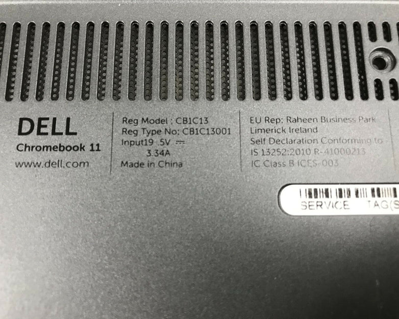 Lot of 10 - Dell Chromebook 11Model CB1C13 Laptop Bottom Base Cover