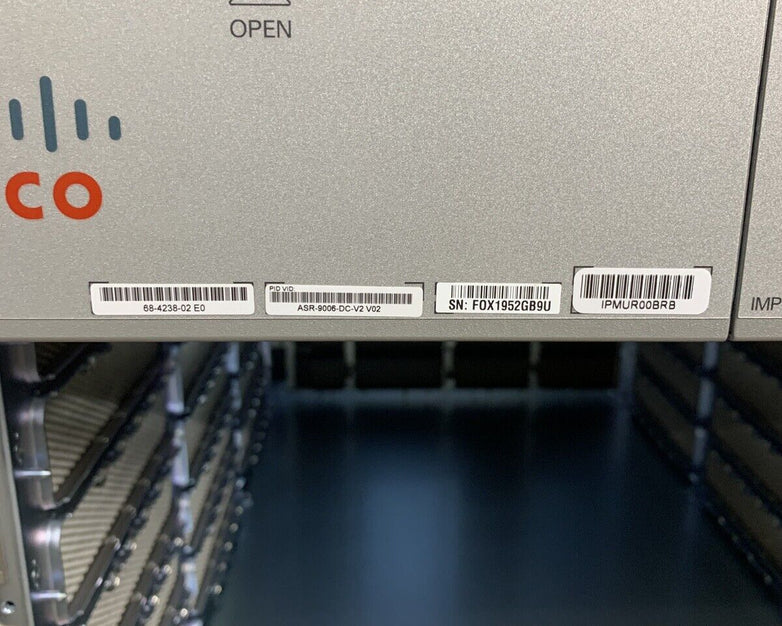 Cisco ASR9006-DC-V2 Router Blank Chassis Only Box Opened Missing Accessory Kit