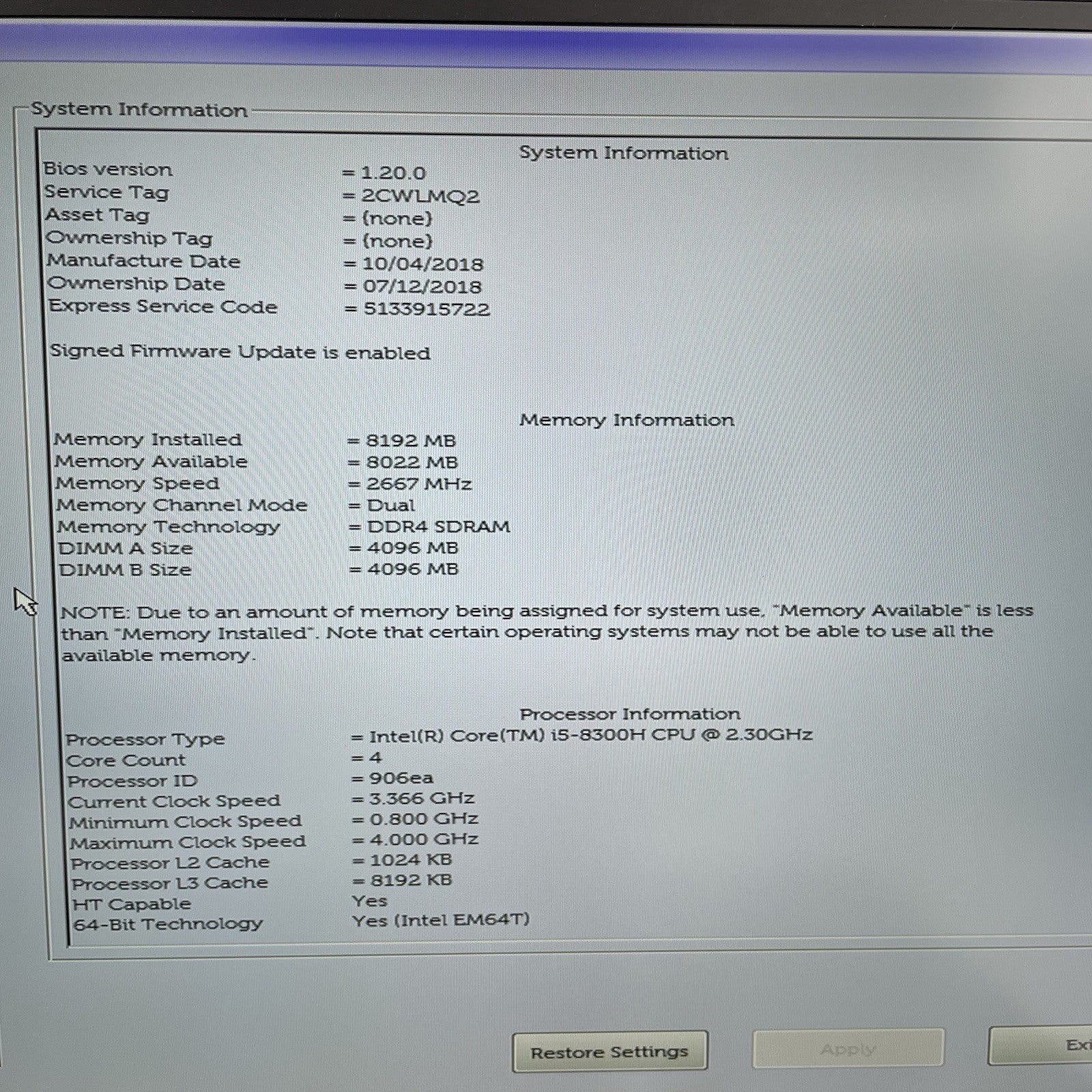 Dell XPS 15 9570 15.6" i5-8300H 2.30 GHz 8 GB RAM No SSD/OS/AC - Bent Bottom5