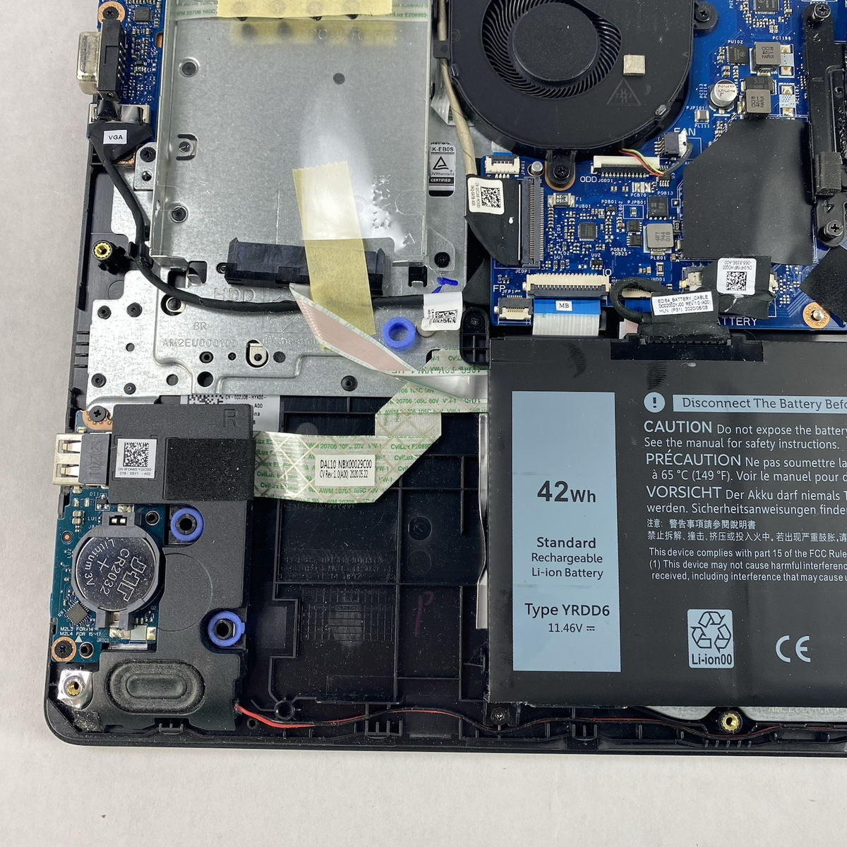Dell Vostro 3490 14" i5-10210U 3.90GHz 16GB RAM No SSD/OS/AC - READ22
