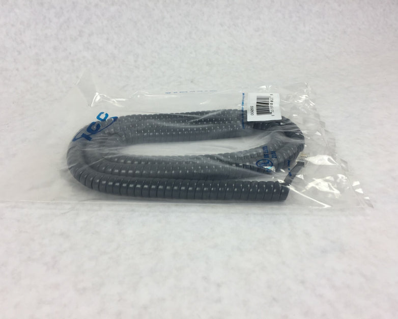 ICC Coiled Telephone Handset Cord 25' Dark Gray ICHC425FDG (Lot of 5)