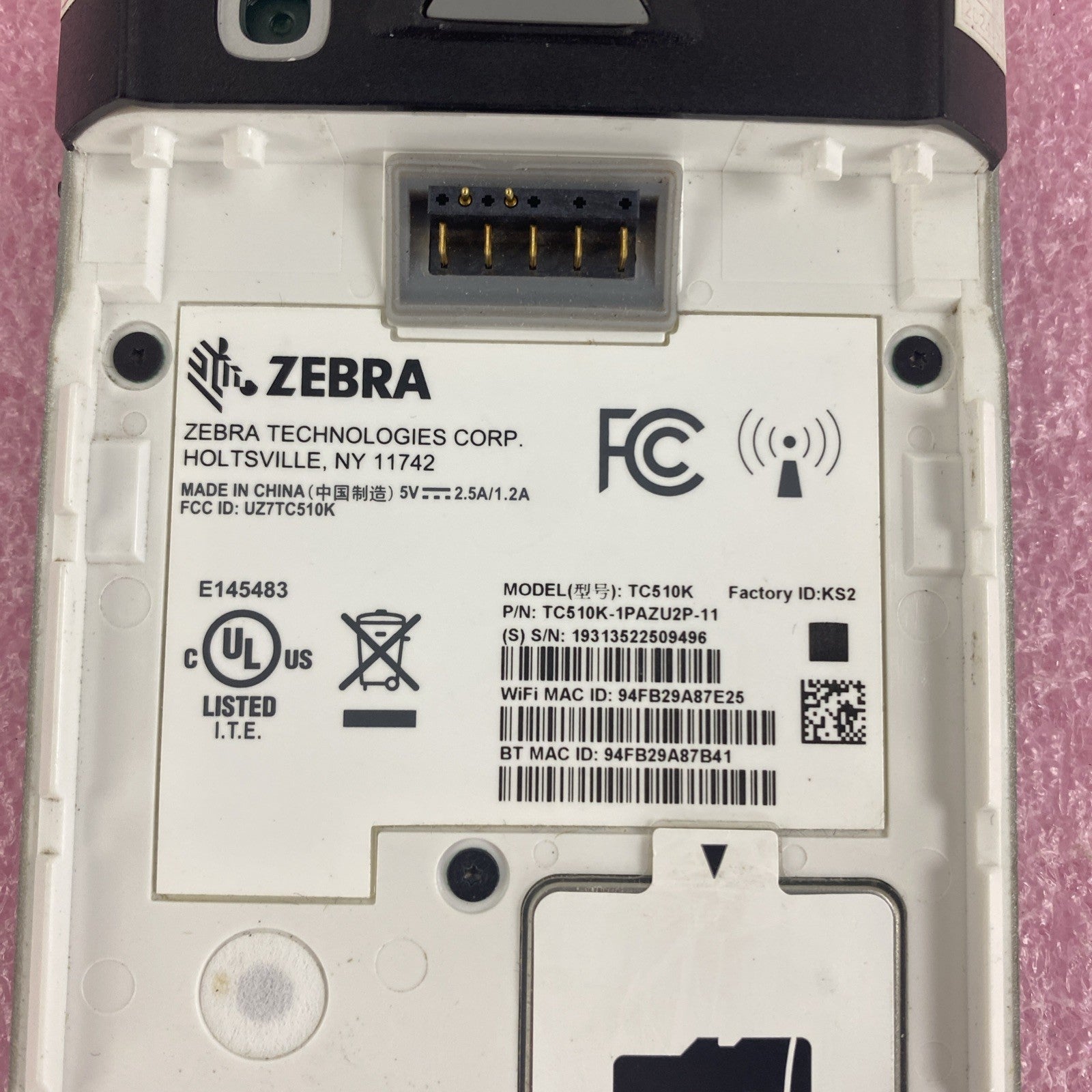 Zebra TC510K Hand Held PC Barcode Scanner No Battery7