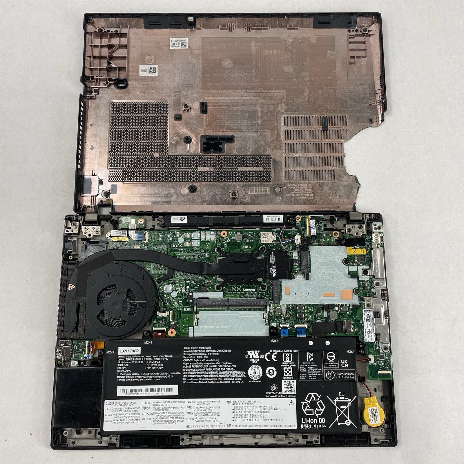 Lenovo ThinkPad T14 Gen2i 14" i5-1145G7 2.60GHz 16GB RAM No SSD/OS/AC-Bad Bottom16