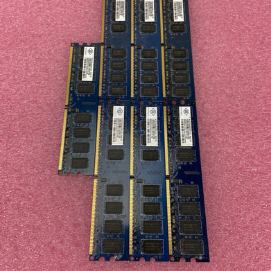 Nanya NT2GT64U8HD0BY-AD 2GB 2Rx8 PC2-6400U-666-13-E1.800 Lot of 7