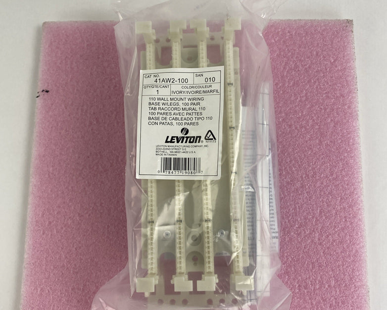Leviton 41AW2-100 Wall Mount Wiring Base Lot of 2