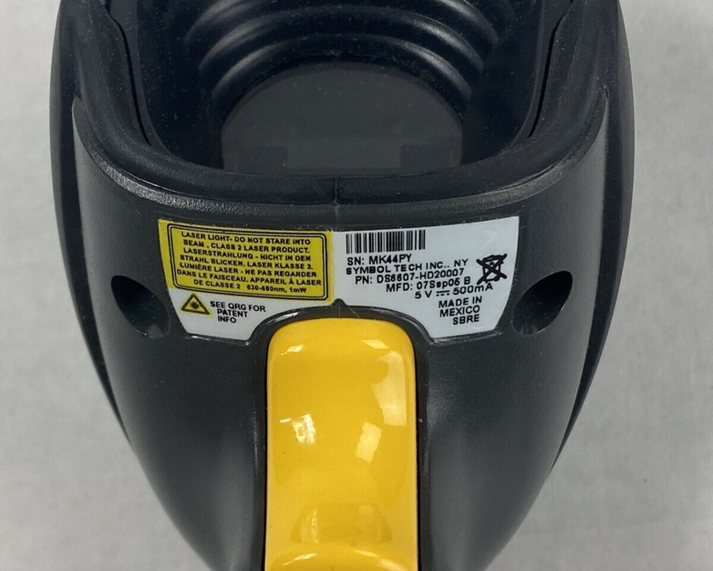 Symbol DS6607-HD20007 Handheld USB Barcode Scanner Tested