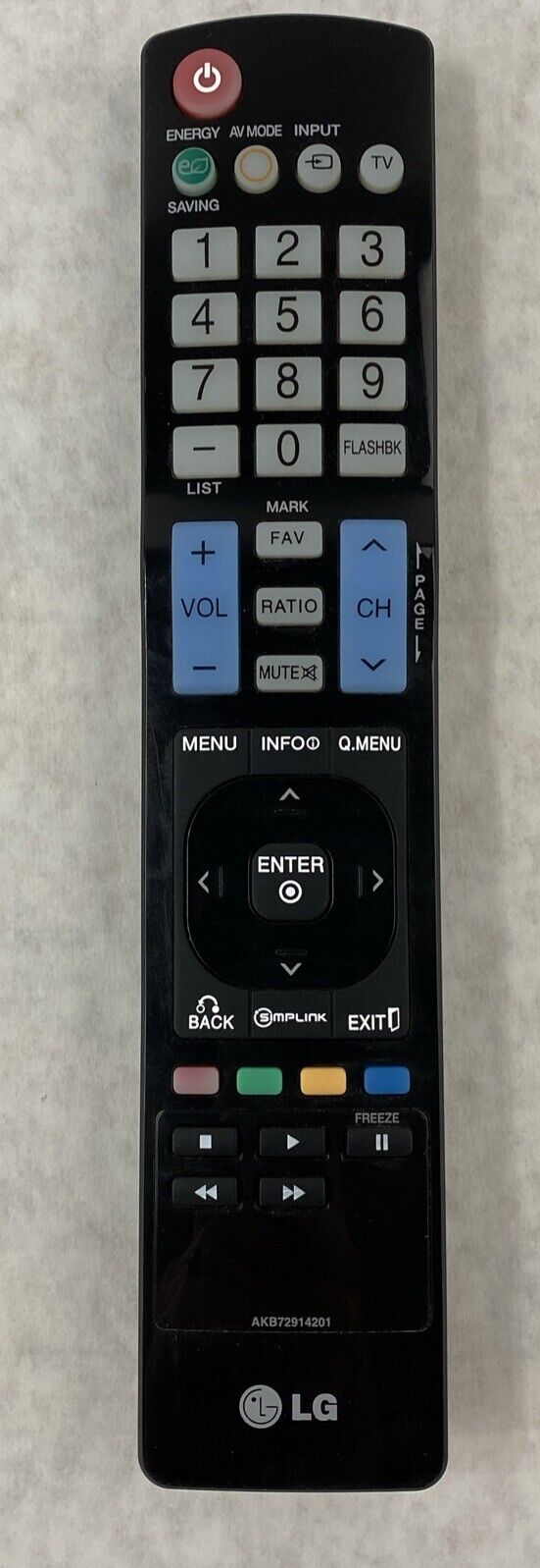 Genuine LG AKB72914240 Remote Control for TV Television WORKING