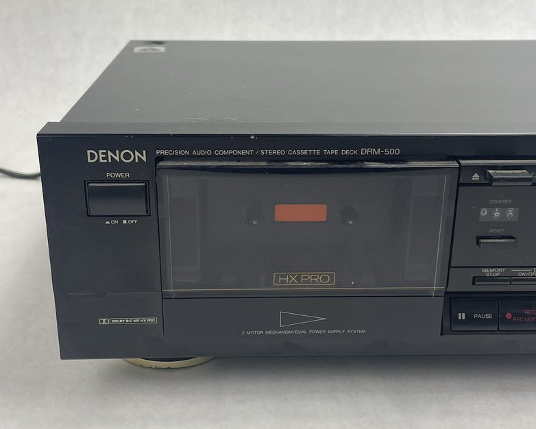 Denon DRM-500 Dolby Stereo Cassette Tape Deck Tested