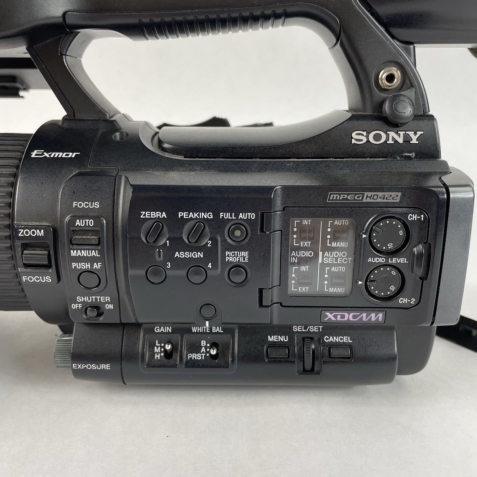 Sony PMW-100 XDCAM HD422 Handheld Camcorder No Battery/AC- Untested Parts/Repair4