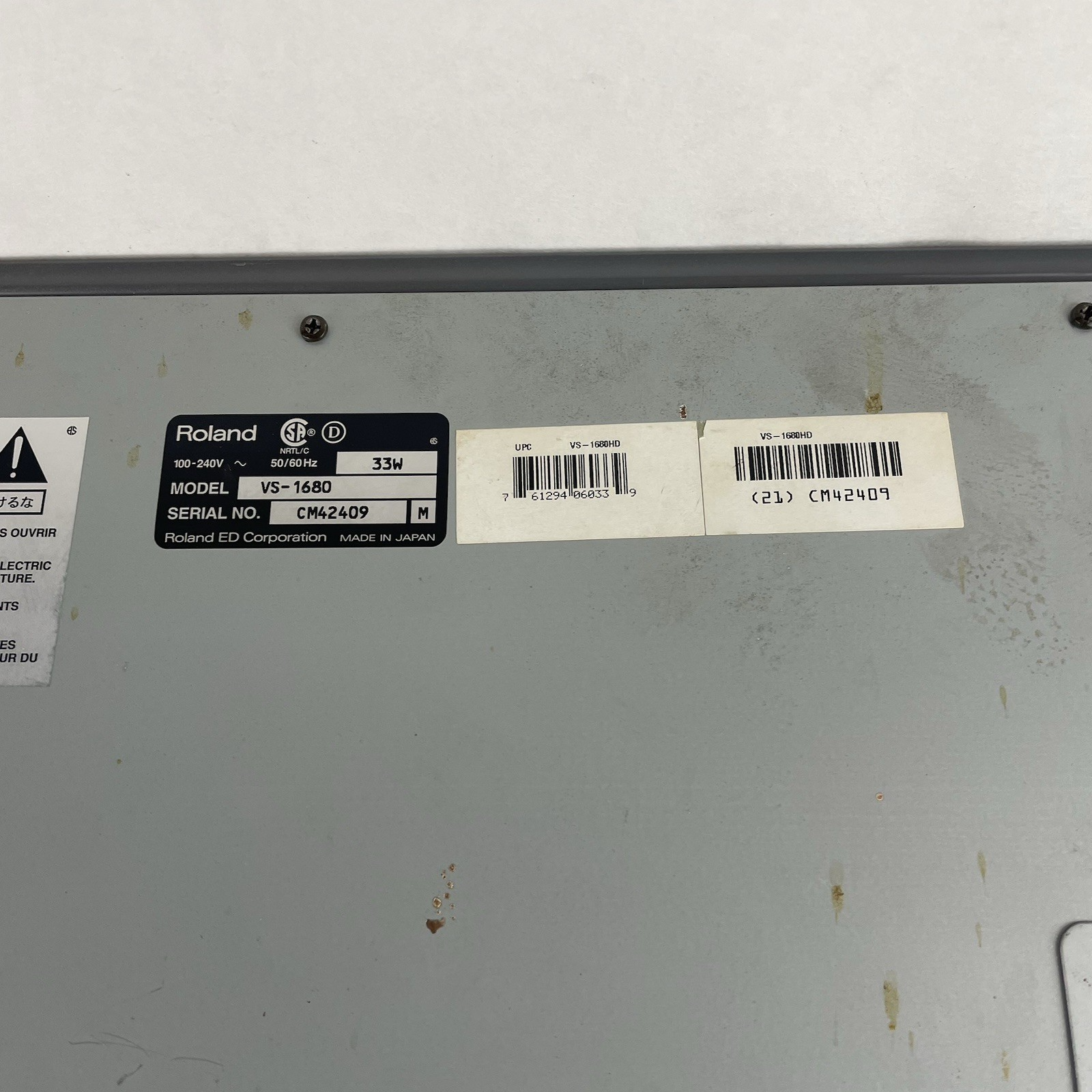 Roland VS-1680 24 bit Digital Studio Workstation Tested For Parts No Power Cord12