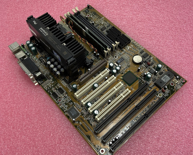 MicroStar MS-6111 Ver 1 Motherboard Intel Pentium II 268MHz 64MB RAM 3x ISA