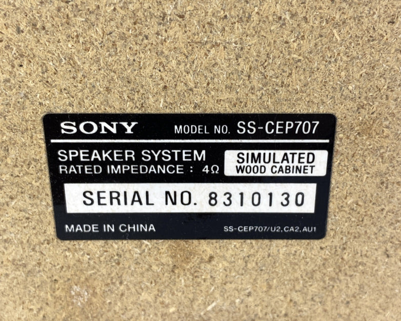 Sony CMT-EP707 Hi-Fi CD Changer And Tape Deck With Speakers - Parts or Repair