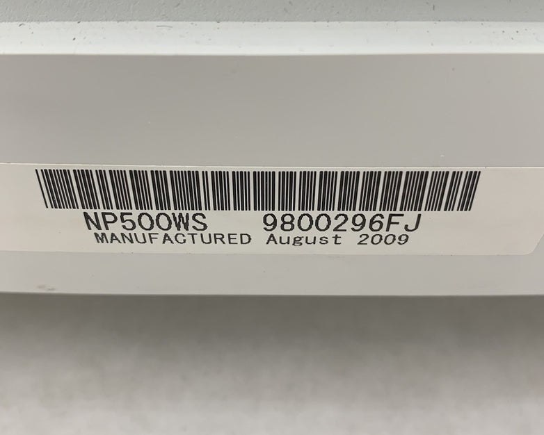 NEC NP500WS LCD Projector 537 Lamp Hours