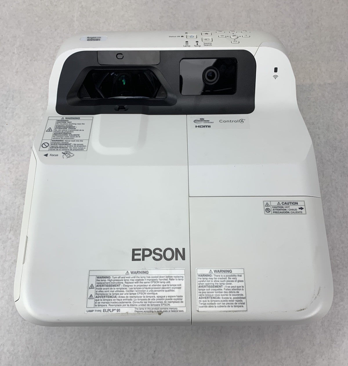 Epson PowerLite 695Wi H740A LCD Lamp Projector 2560 Lamp Hours - No Remote5