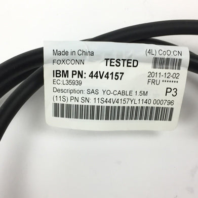 IBM 44V4157 3GB SAS Cable Adapter SAS Single Controller/Dual Path