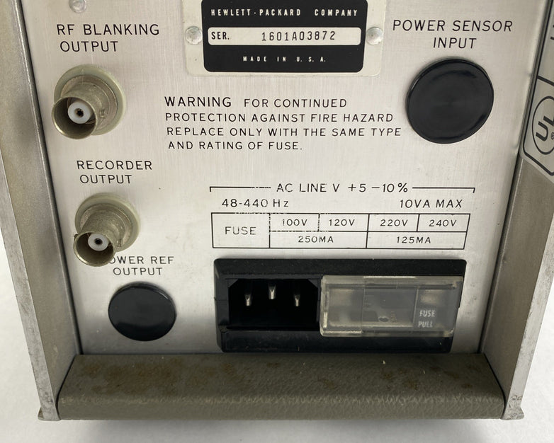 HP 435A Power Meter Power Tested