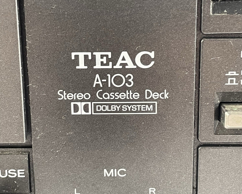TEAC A-103 Stereo Cassete Deck For Parts