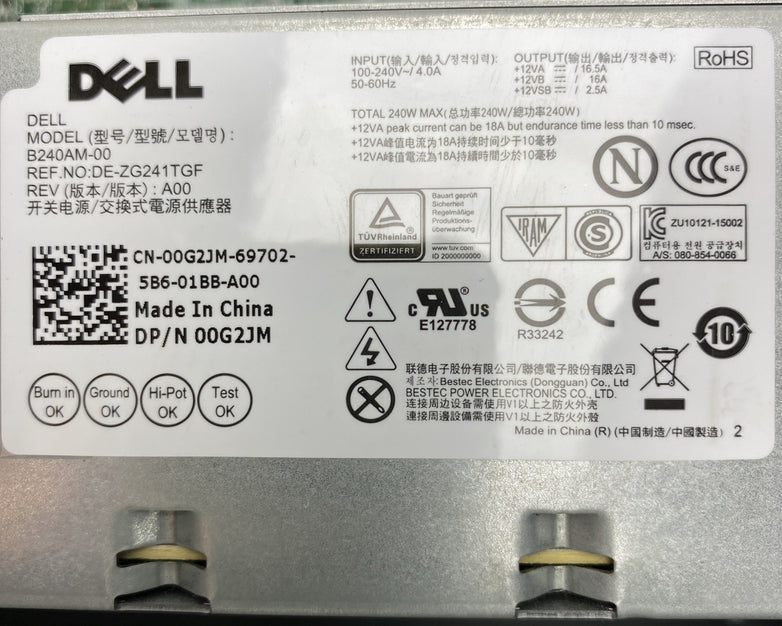 Dell OptiPlex 3040 MT Intel Core i5-6500 3.20GHz 1x8GB RAM DVDRW No HDD No OS