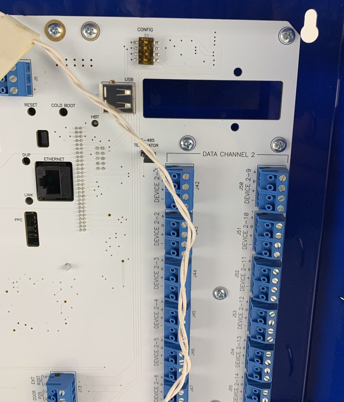 Schlage SBB Bright Blue Reader Interface Board 230-051-004 w/ Keys