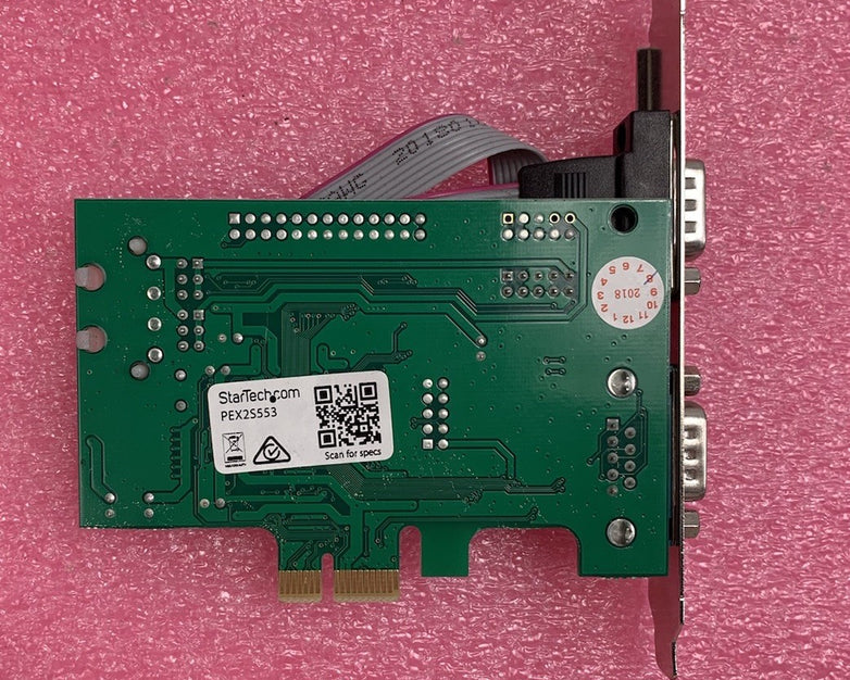 Startech.com PEX2S952LP 2 Port PCIe RS-232 Serial Card Lot of 2 Untested