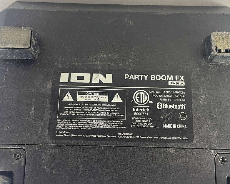 ION IPA101A FX 100W Rechargeable Bluetooth Speaker - Tested