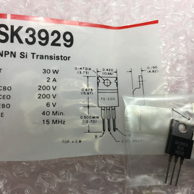 NOS RCA SK3929 NPN Si Transistor  Lot of 4