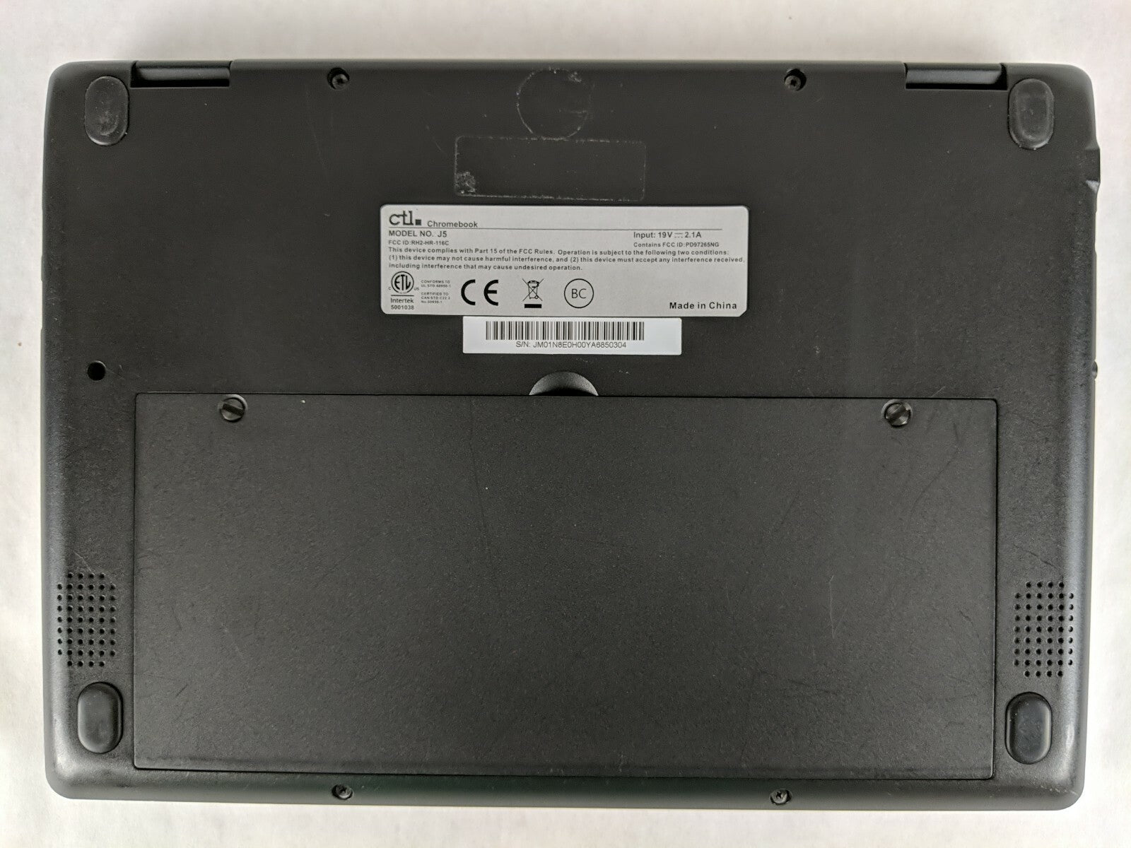 CTL J5 Chromebook 11.6" Touchscreen 4 GB RAM 16 GB eMMC NO CHARGER - Grade B