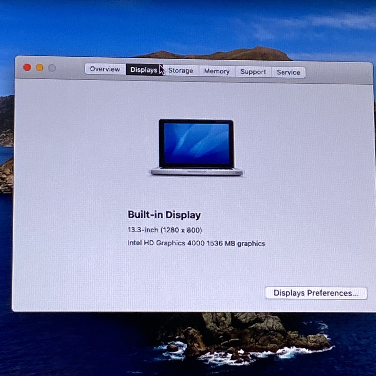 Apple MacBook Pro A1278 2012 13" 2.5GHz i5 16GB RAM 240GB SSD os10.15.8 707 Cyc.2