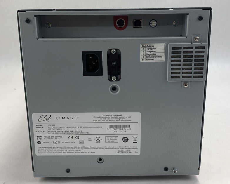Rimage Everest III CDPR22 Thermal CD Printer - Power Tested