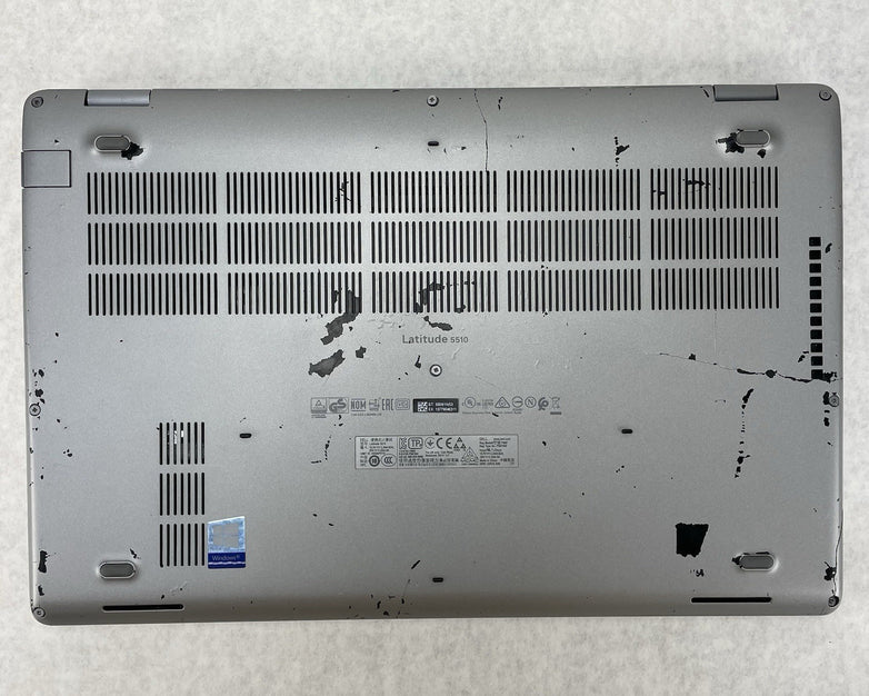 Dell Latitude 5510 15.6" i5-10210U 1.6GHz 8GB RAM No SSD/OS/AC/Batt - Bad Bottom