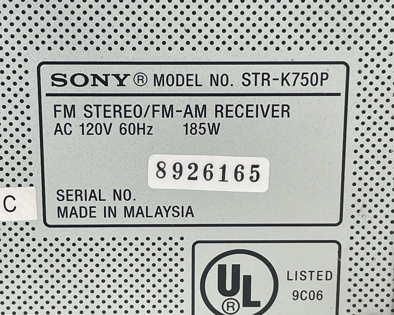 Sony STR-K502P Receiver HiFi Stereo 5.1 Channel Home Theater Audio Tested