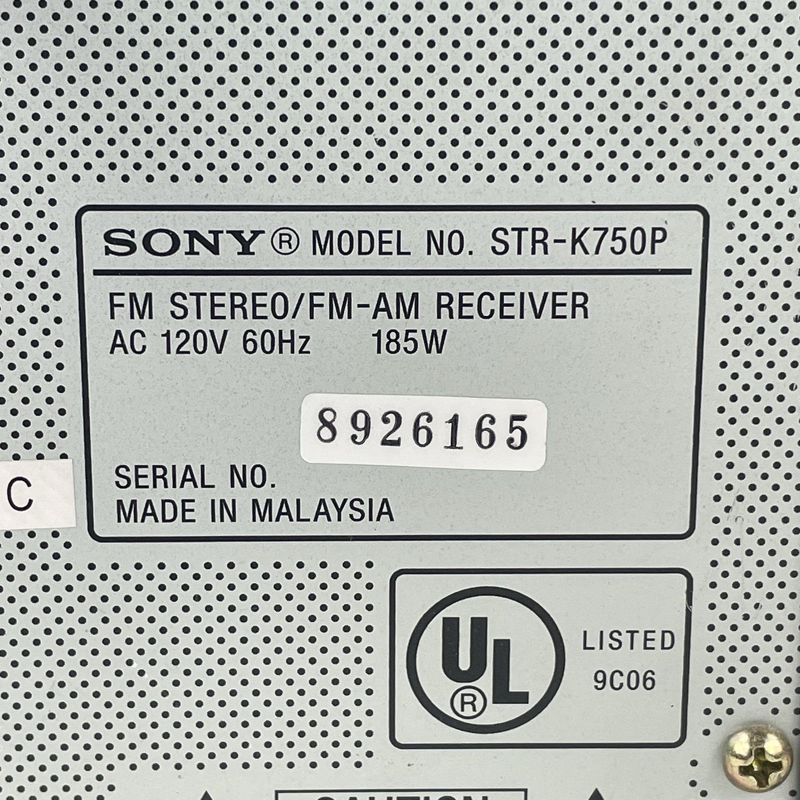 Sony STR-K502P Receiver HiFi Stereo 5.1 Channel Home Theater Audio Tested