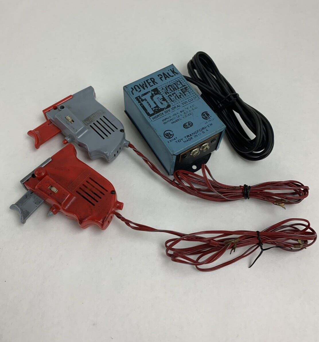 Tyco Speedways Red and Blue Speed Controller W/ ITC Model Craft Power Pack