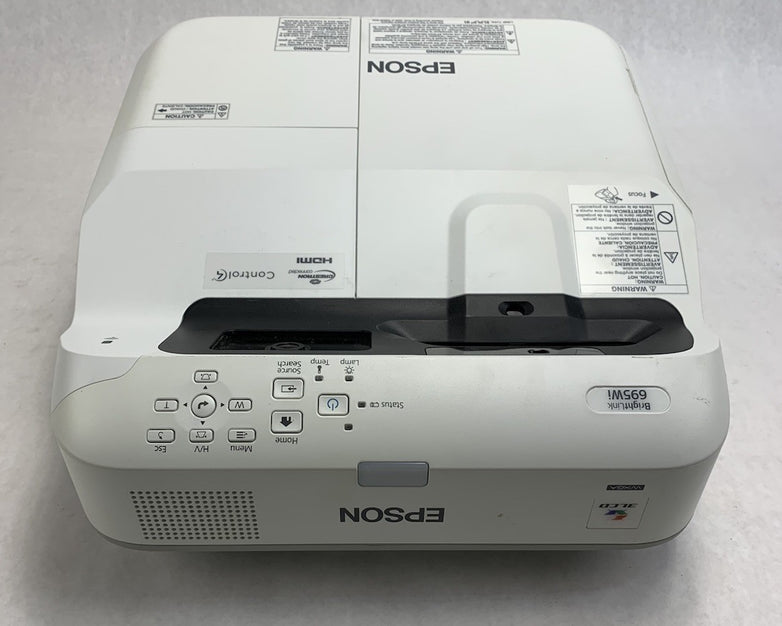 Epson PowerLite 695Wi H740A LCD Lamp Projector 5578 Lamp Hours - Dim No Remote