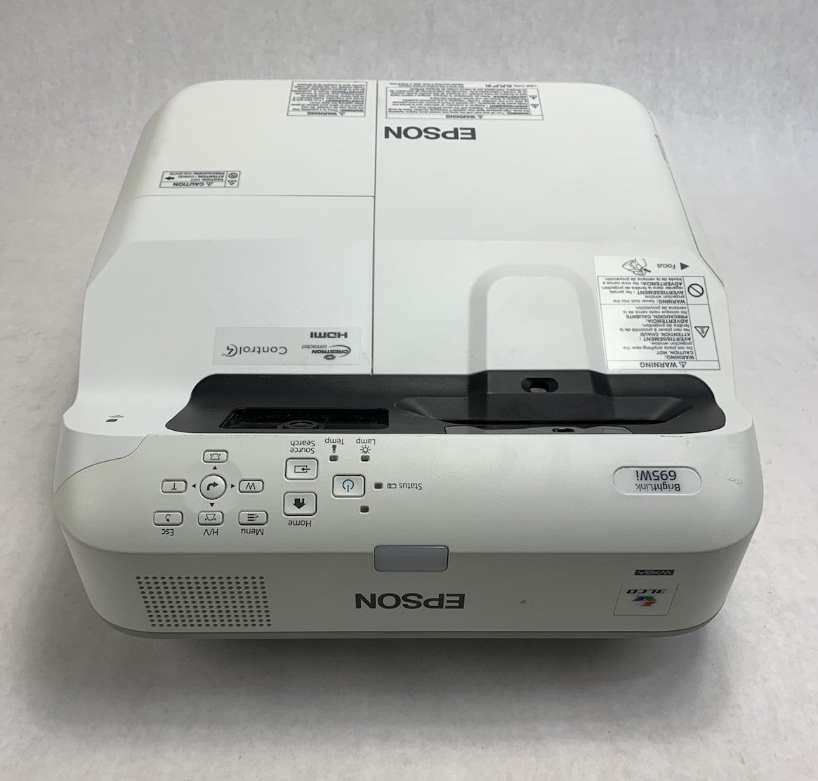 Epson PowerLite 695Wi H740A LCD Lamp Projector 5578 Lamp Hours - Dim No Remote3