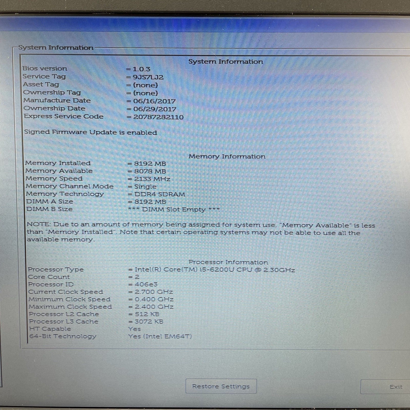 Dell Latitude 3480 14" i5-6200U 2.30 GHz 8 GB RAM No SSD/OS/AC2