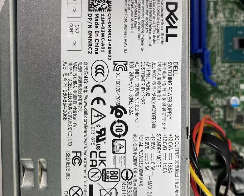 Dell Vostro 3681 SFF Intel Core i7-10700 2.9GHz 1x8GB RAM No HDD No OS