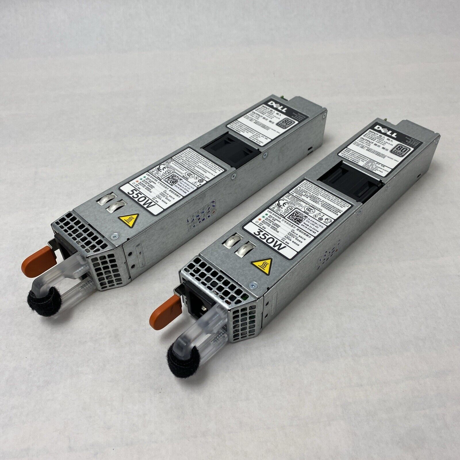 Lot of 2 Dell Y8Y65 350W 80 Plus Platinum D35OE-S1 Server Power Supply
